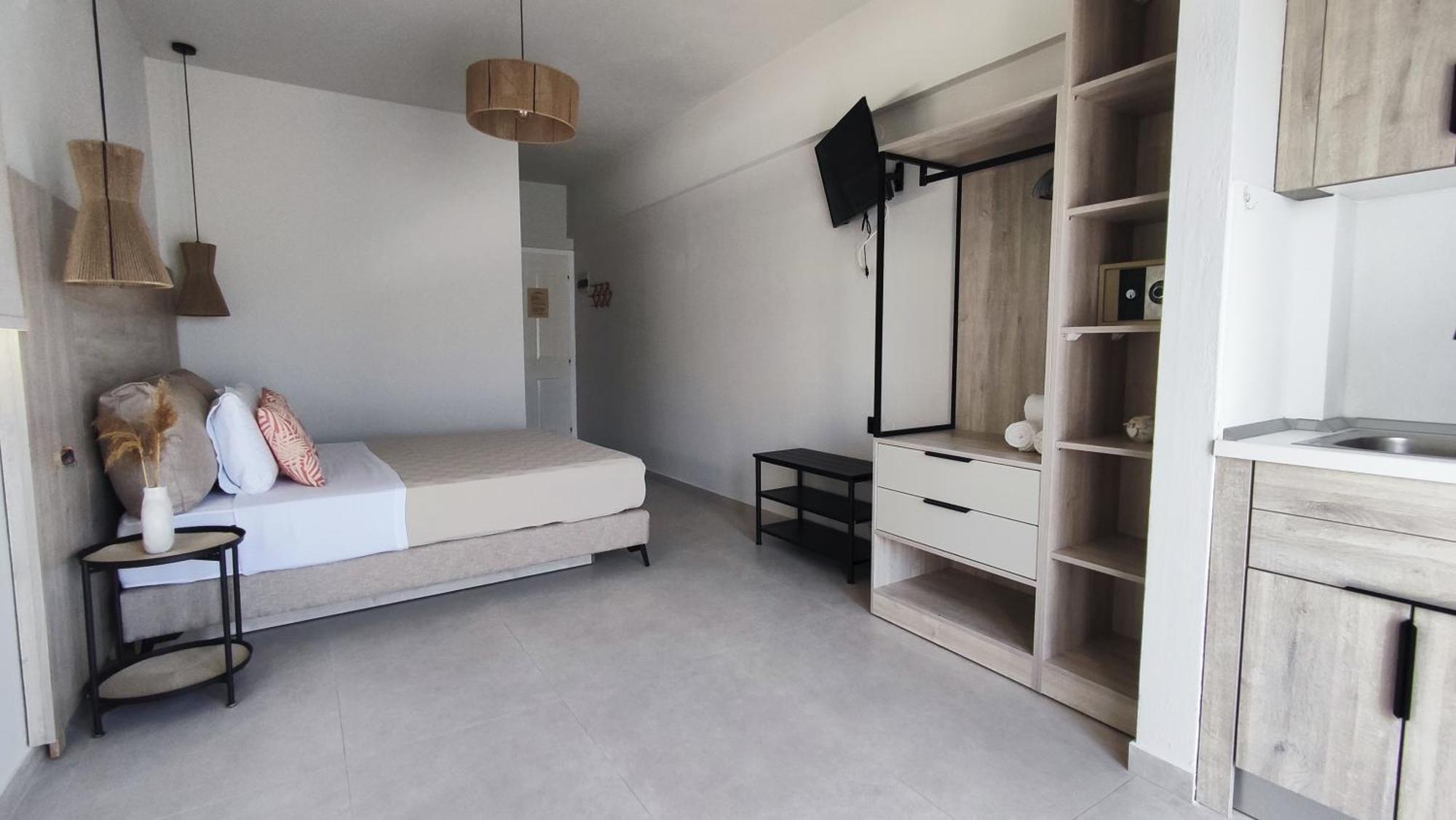 Nostos Studios Golden Beach Chrisi Ammoudia Eksteriør billede