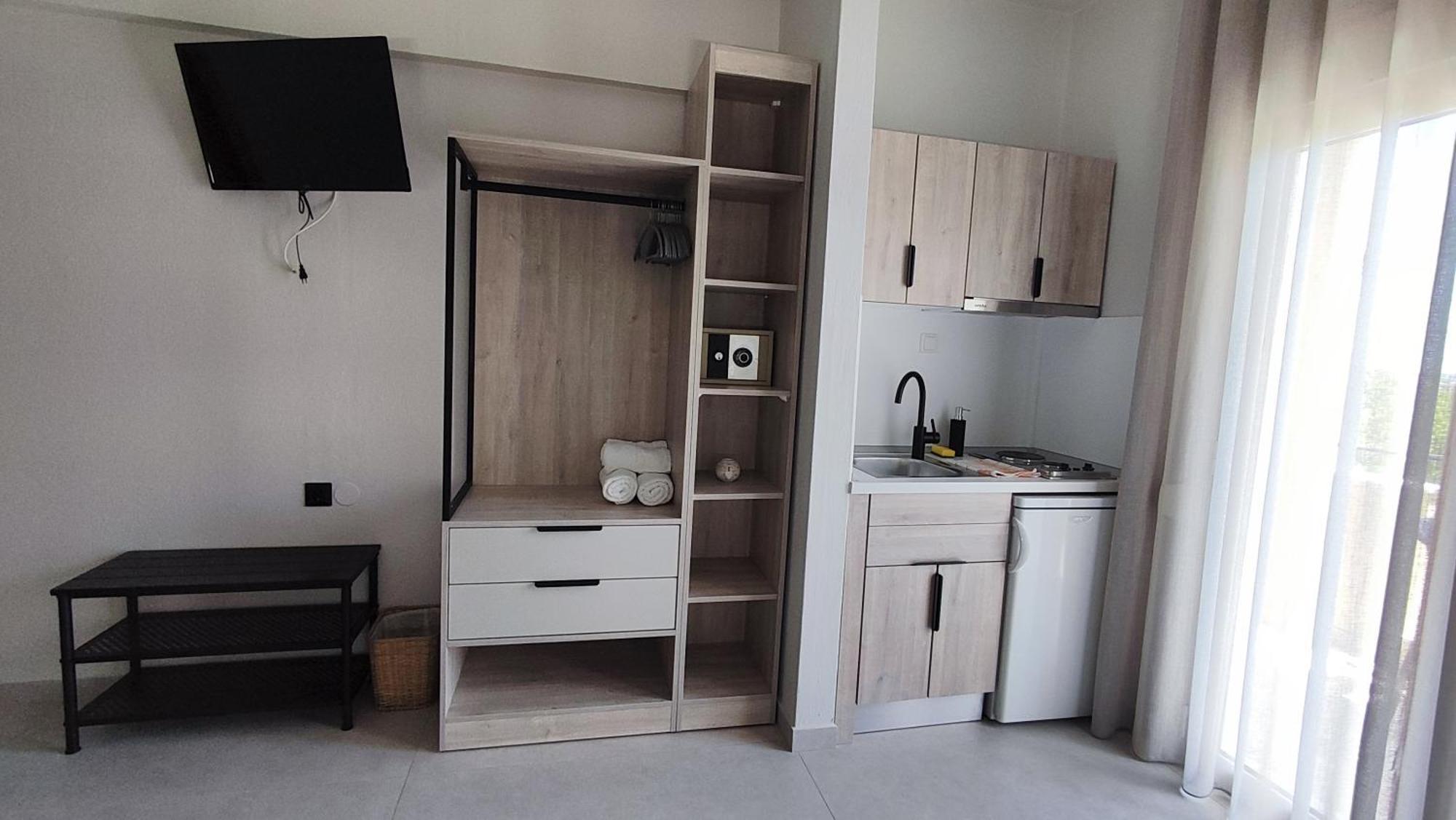 Nostos Studios Golden Beach Chrisi Ammoudia Eksteriør billede